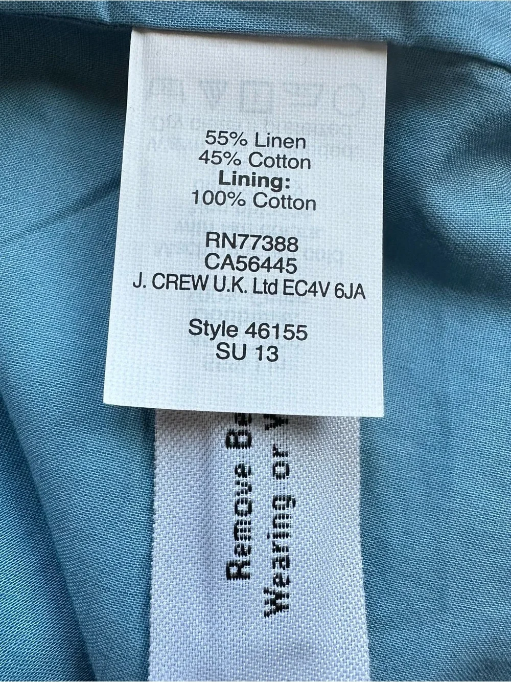 J.Crew Dress Womens 12 Linen Cotton Tropical Print Lined Sundress Resort Cruise